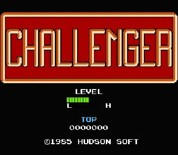 Challenger (Japan) screen shot title